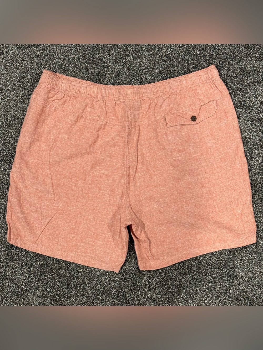 Patagonia Baggies Naturals Shorts XXL Chambray Quartz Coral Organic Cotton Hemp - Picture 2 of 10
